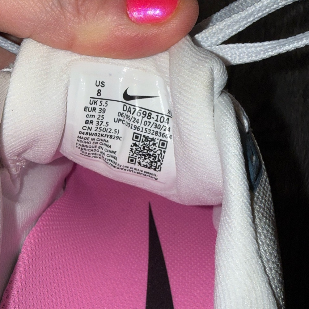 Nike Womens White Zoom Size 8 Pre-Owned - Picture 5 of 6